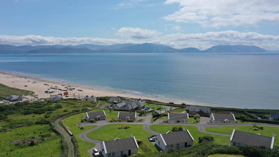 Cottages overlooking Inch Beach.