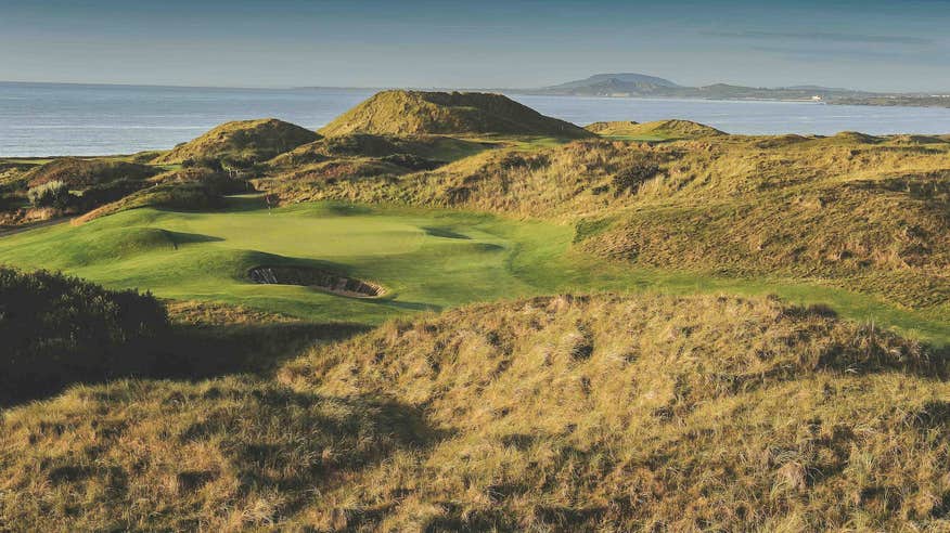 The 10th hole at the European Club in Brittas Bay, County Wicklow