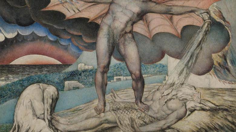 William Blake, Satan Smiting Job with Sore Boils, c.1826. Tate, Presented by Miss Mary H. Dodge through the Art Fund 1918. Photo: Tate.