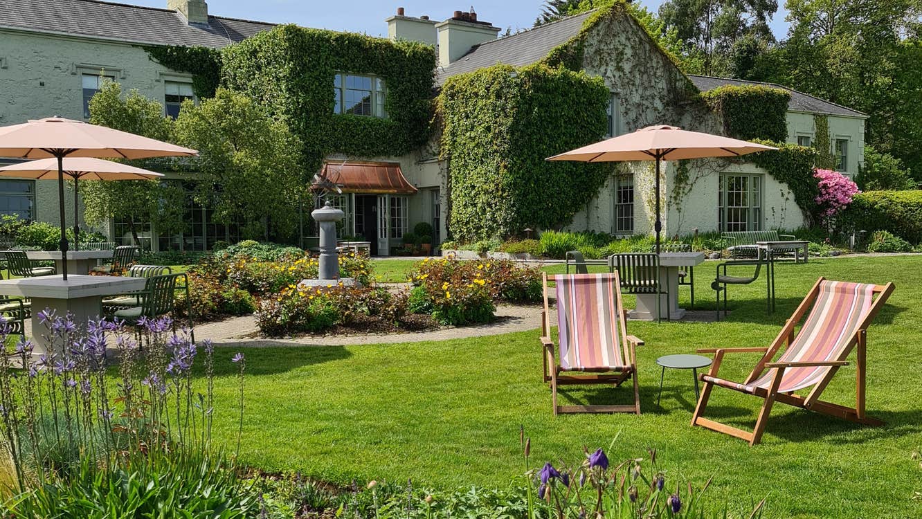 Exterior of the hotel.