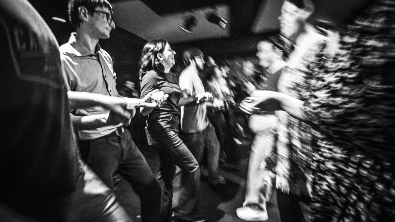 Beginner set dancers in line ups