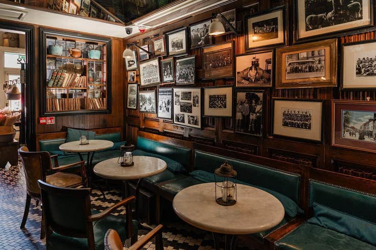 Browse the picture framed walls of Bridie's Bar and General Store. 