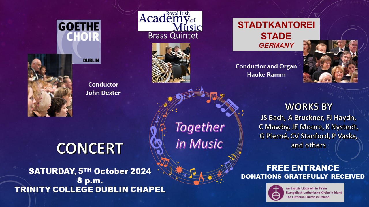 October concert flyer TCD Chapel
