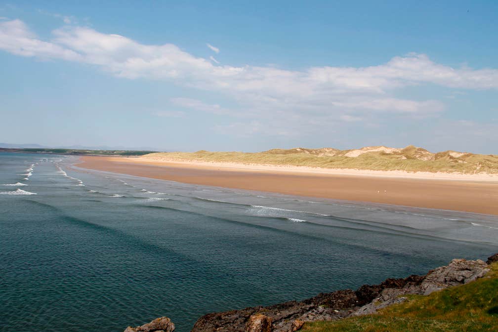 Image of Tullan Strand on a sunny day, Bundoran, County Donegal