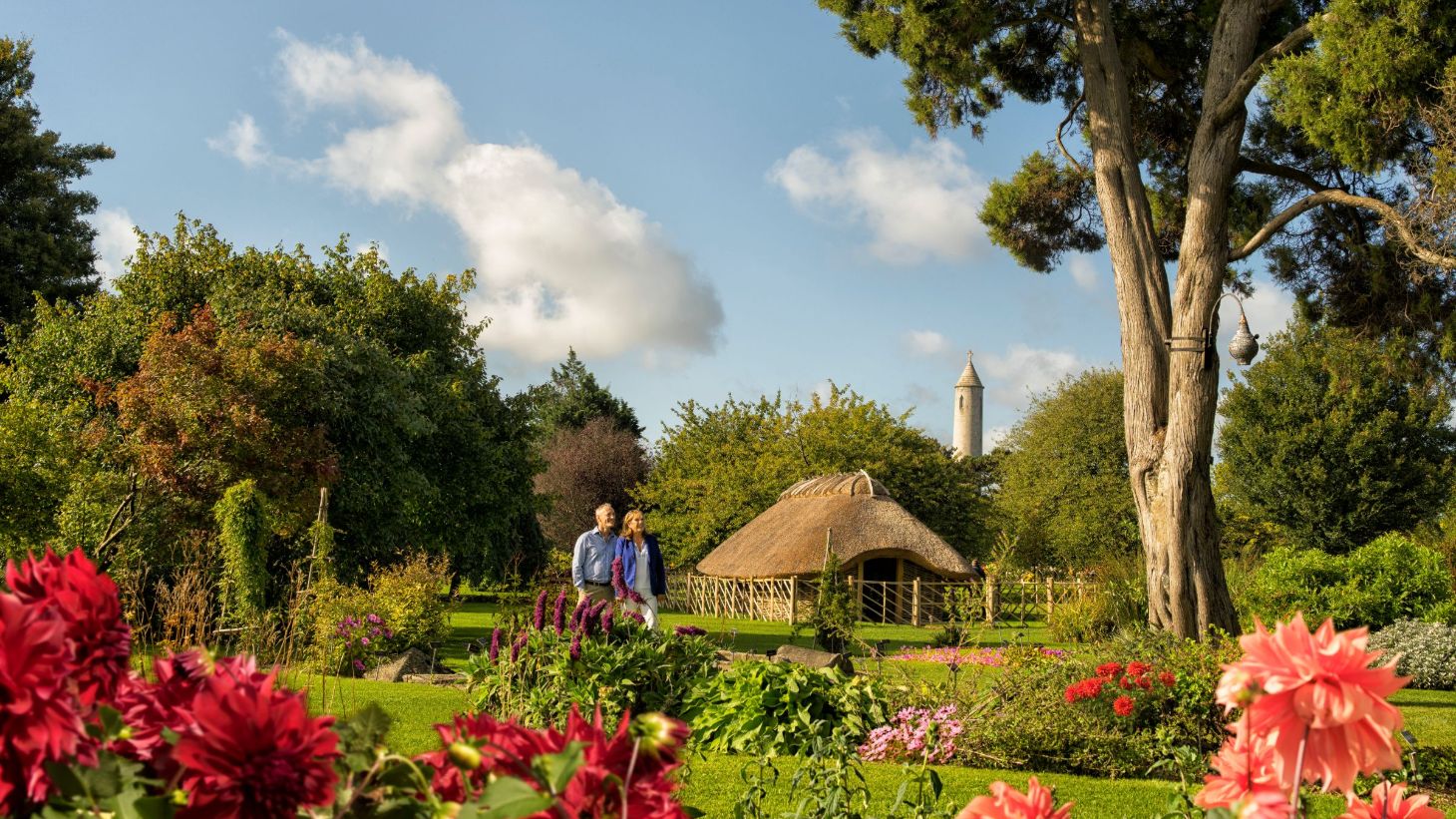 Admire the colourful flowers at the National Botanic Gardens.