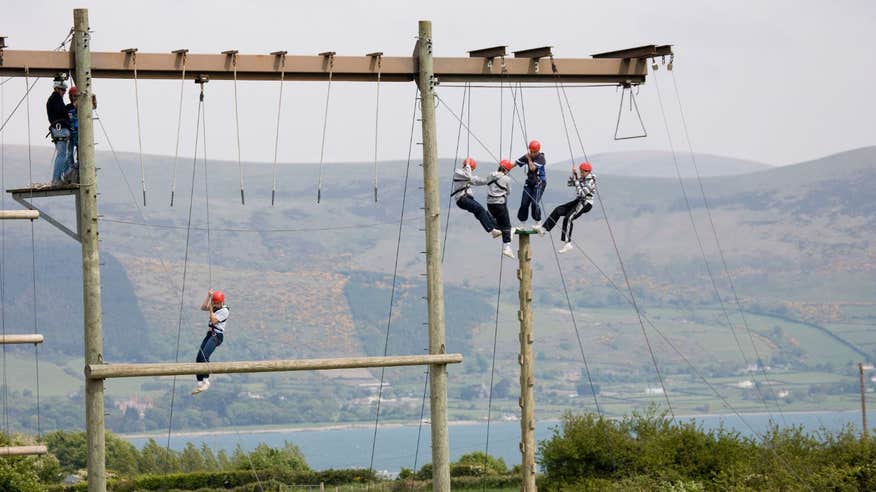 People at the Adventure Centre, Carlingford, County Louth
