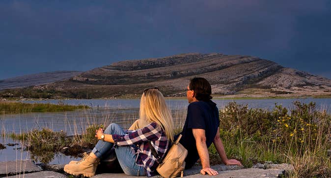 A couple in The Burren, Co Clare