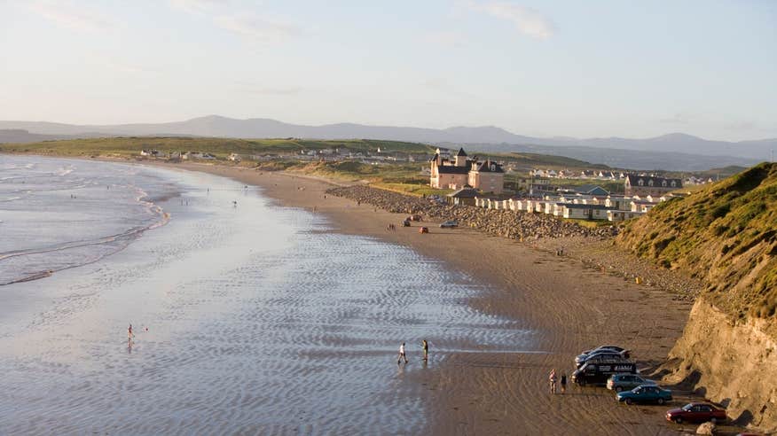 The stunning views of Rossnowlagh Beach, Co Donegal at low tide.