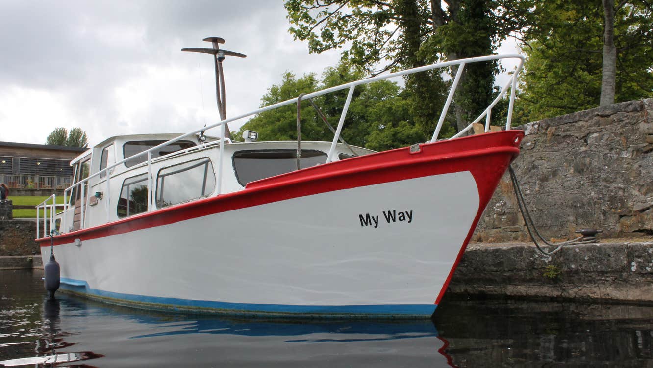 A boat at Lough Key Boat Tours