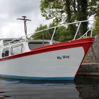 A boat at Lough Key Boat Tours