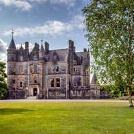 View of Blarney House and the front lawn at Blarney Castle estate