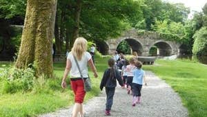 Walking at the Castlecomer Discovery Park