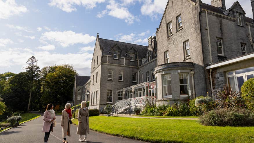 People walking at the Park Hotel in Kenmare, Co Kerry