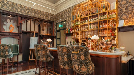 Bar with seating area