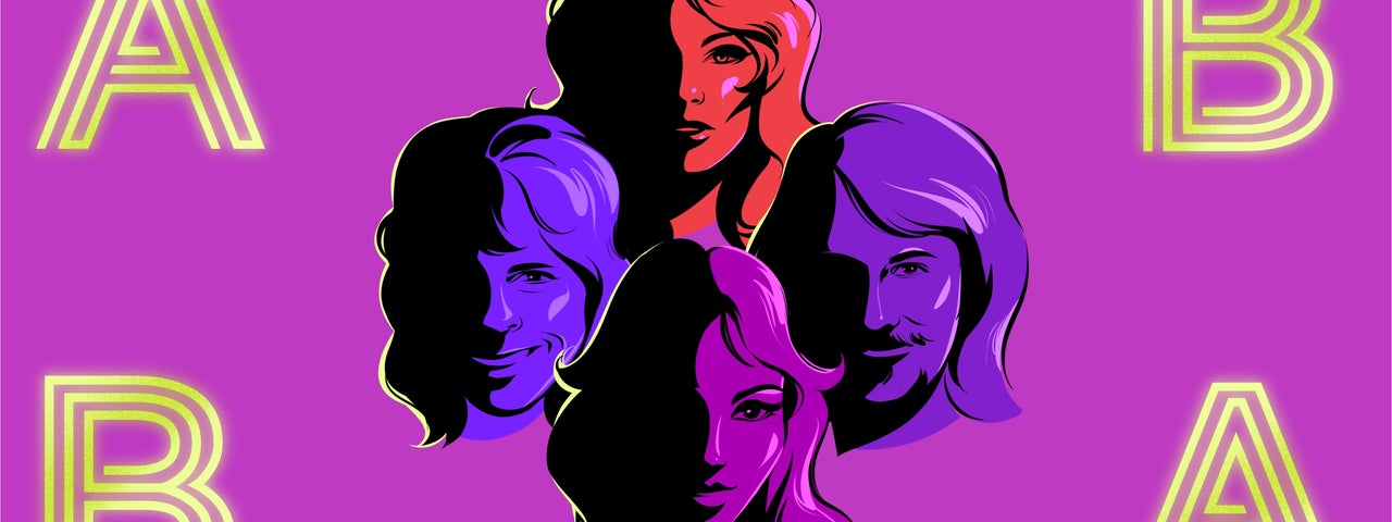 Abba faces of four people