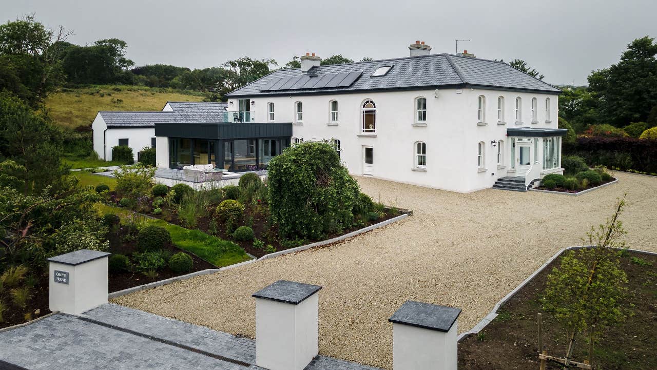 View of house and garden