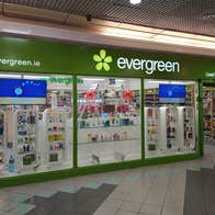 Health food shop front in a shopping centre