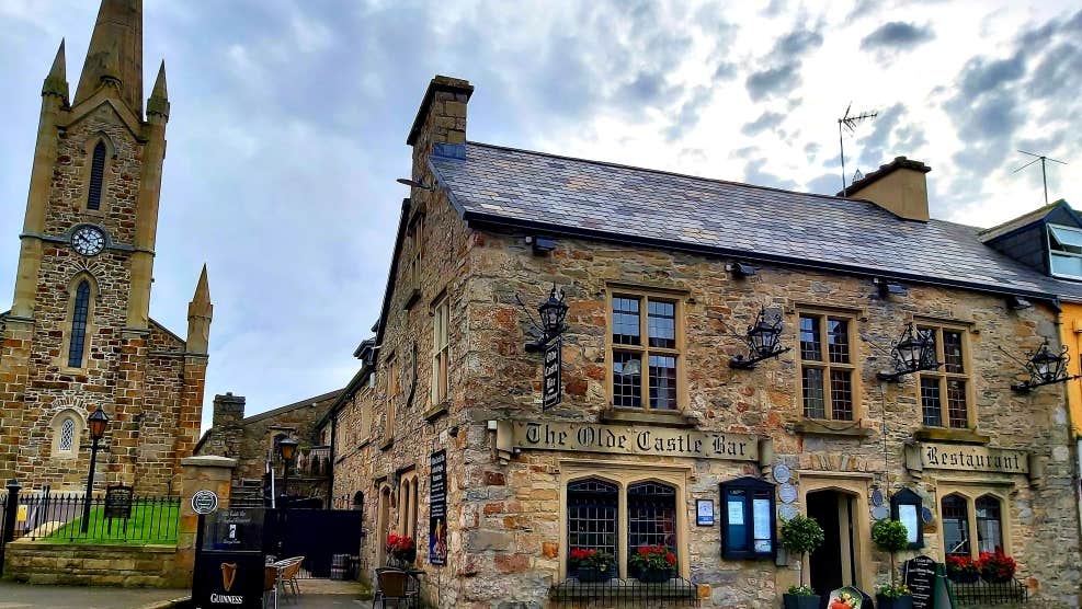 Exterior front view of the Olde Castle Bar