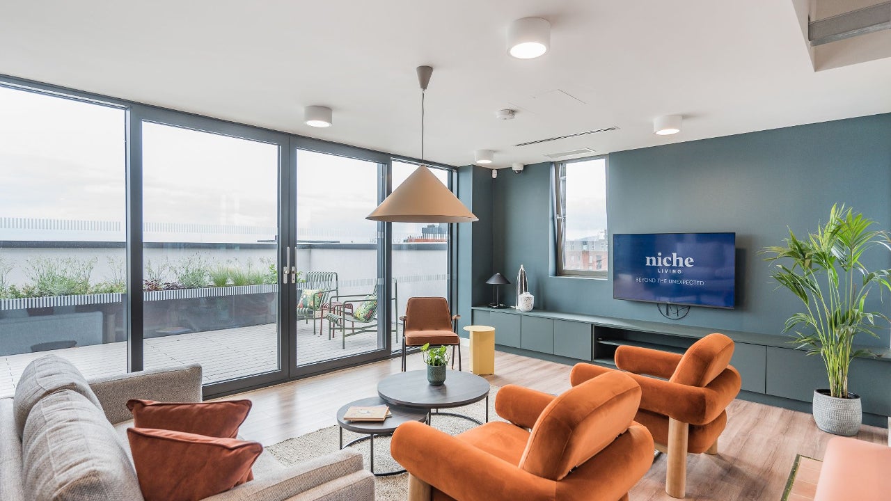 Seating area with couch and chairs
