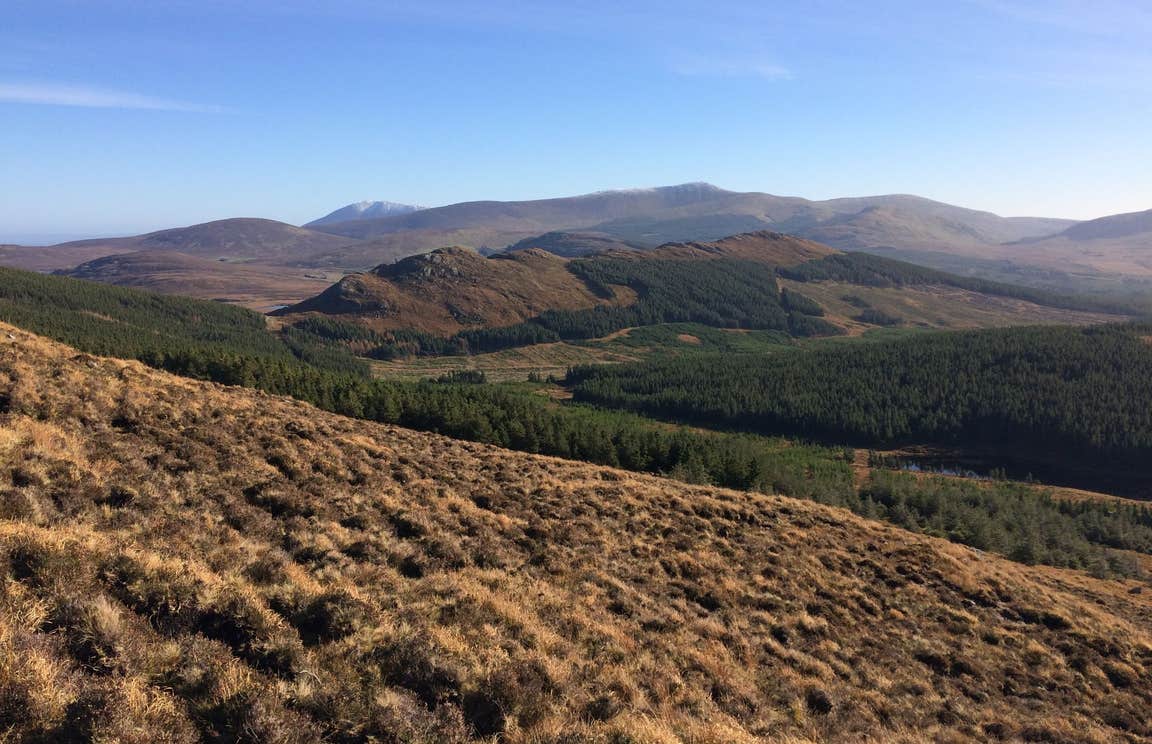 Blue skies and mountain views at Wild Nephin Ballycroy National Park