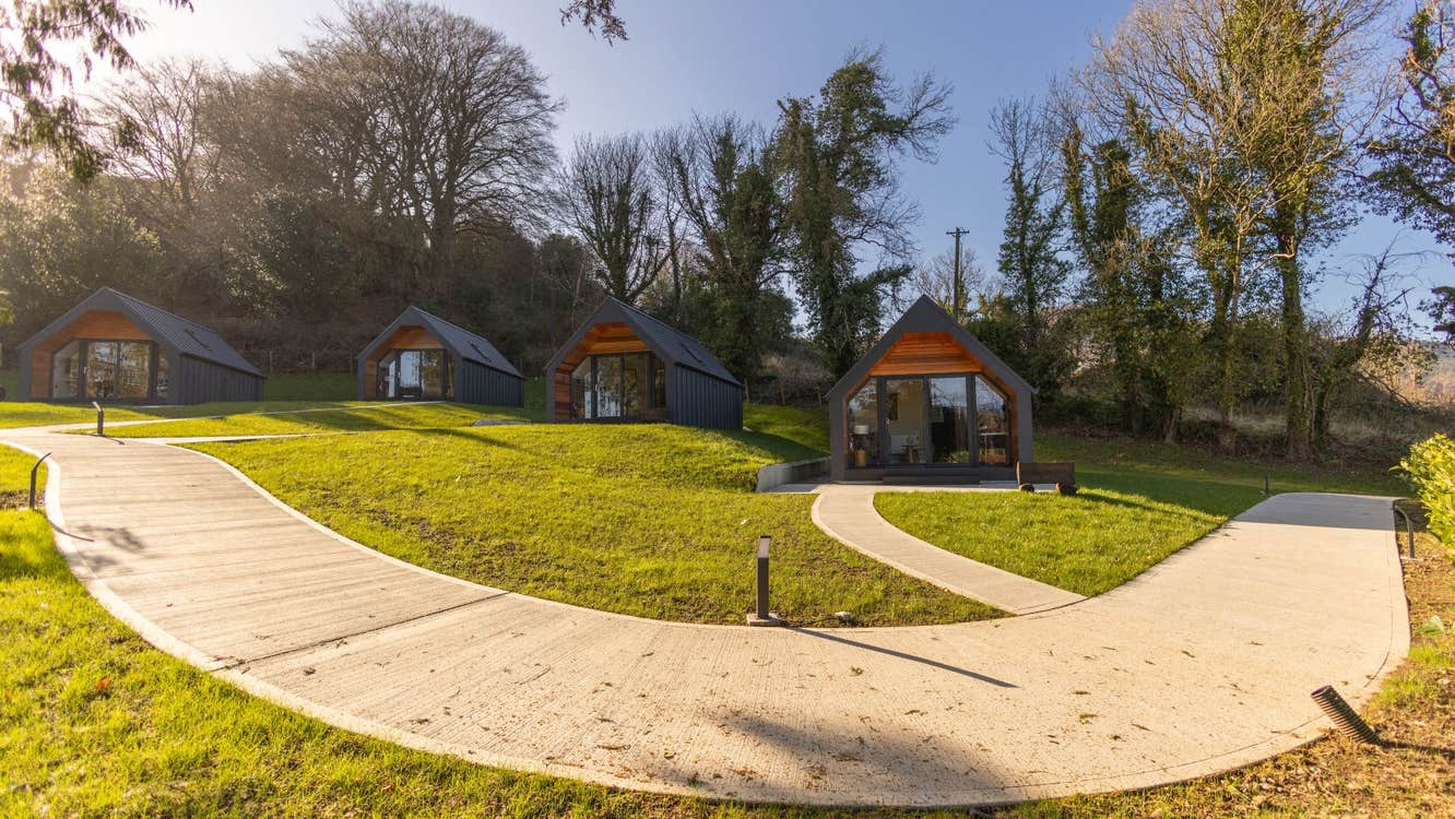 Front view of lodges