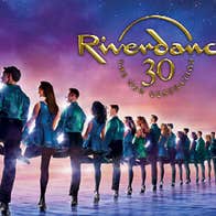 Riverdance 30 – The New Generation - rear view of a long line of dancers