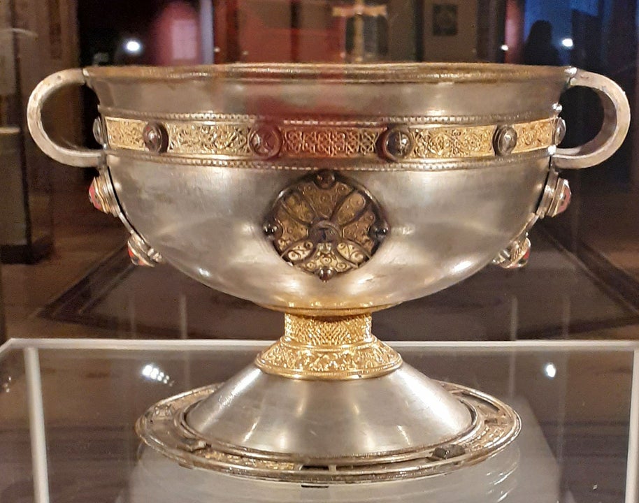 Tailteann Irish Tours view of the Ardagh Chalice at the National Museum