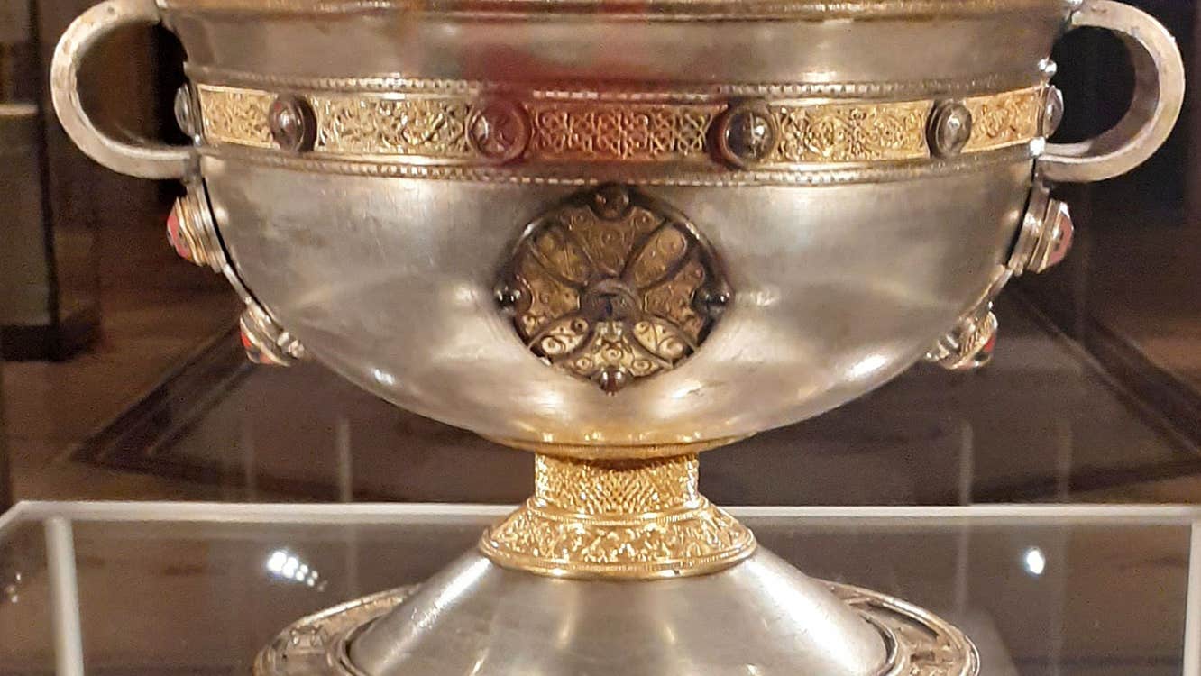 Tailteann Irish Tours view of the Ardagh Chalice at the National Museum