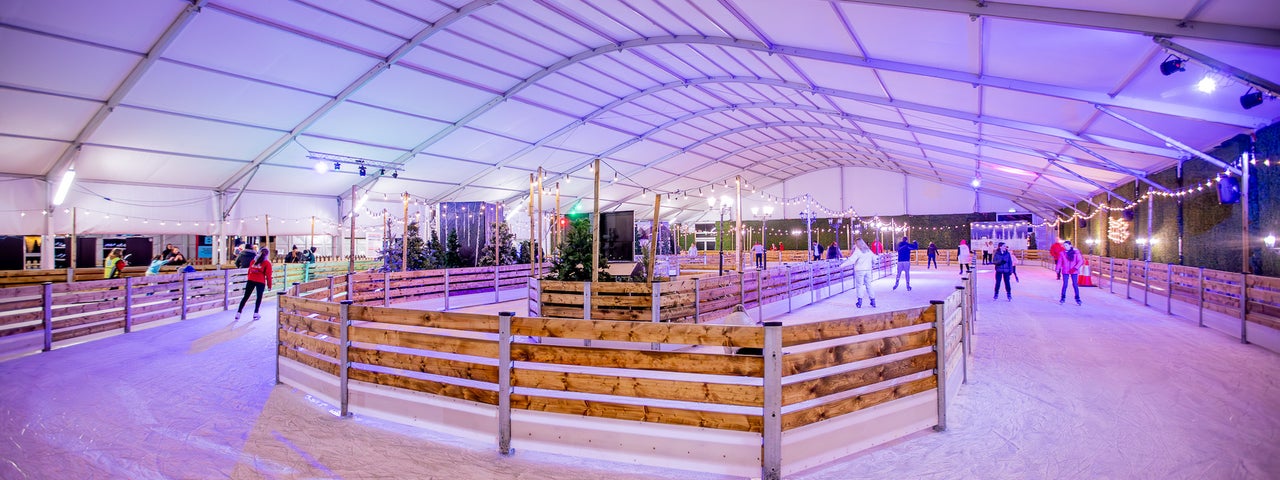 Alpine Skate Trail - inside view of a large skating arena