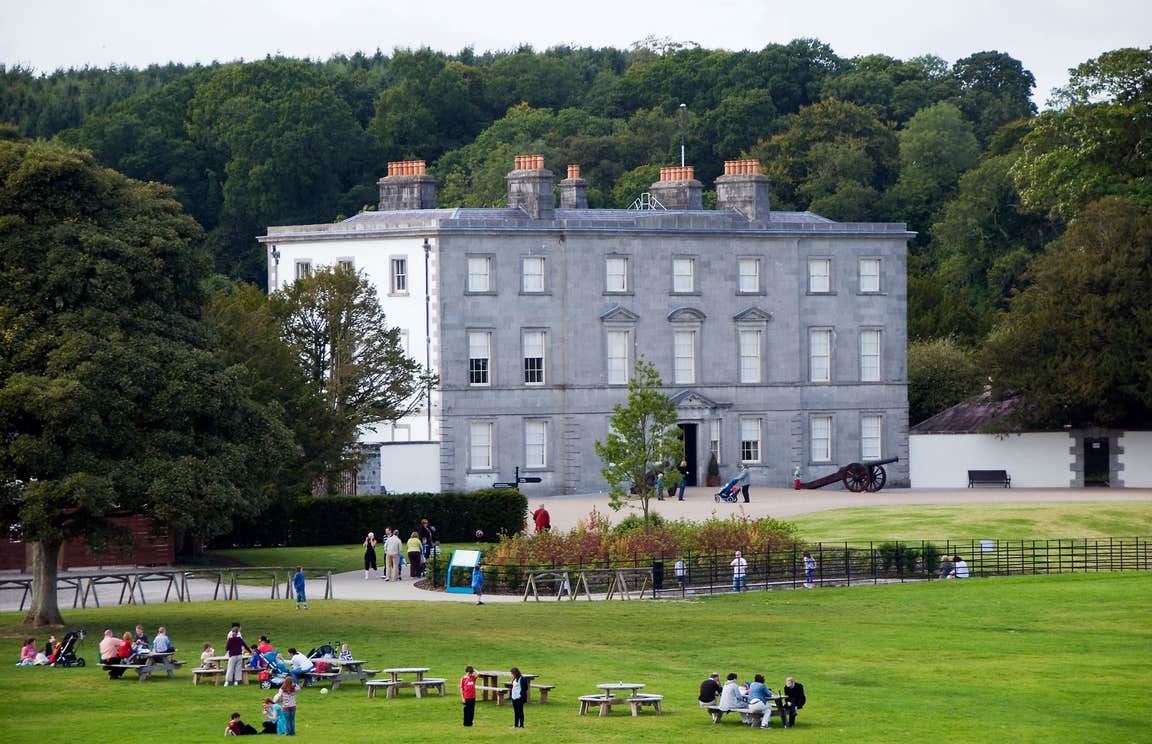 OPen parkland in front of Battle of The Boyne Visitor Centre, Meath