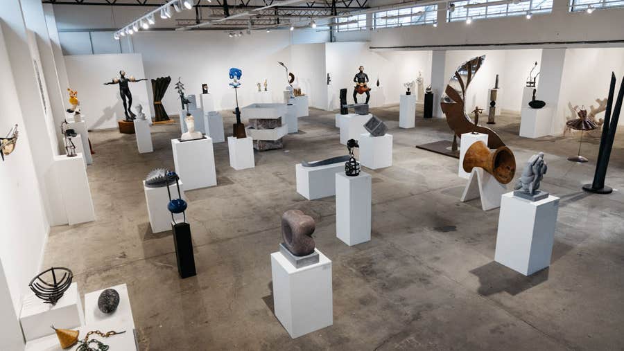 A modern Irish sculpture exhibition in the Kenmare Butter Market
