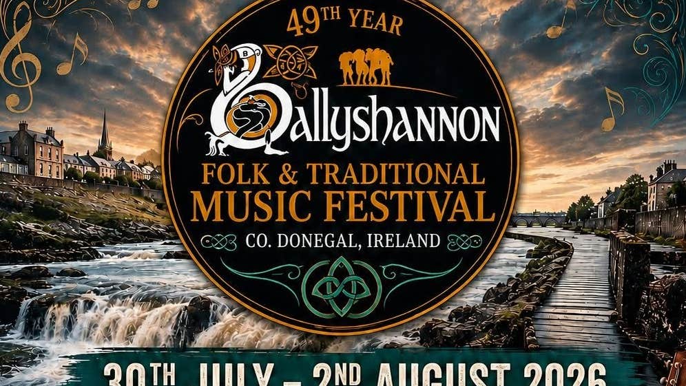 Part of poster for Ballyshannon Folk and Trad Festival