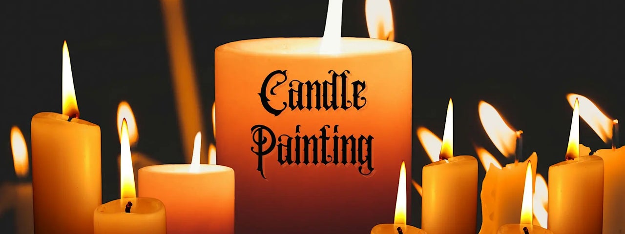 Paint Your Own Halloween Candles