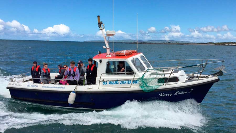 The Kerry Coleen 11 boat with passengers on board out at sea