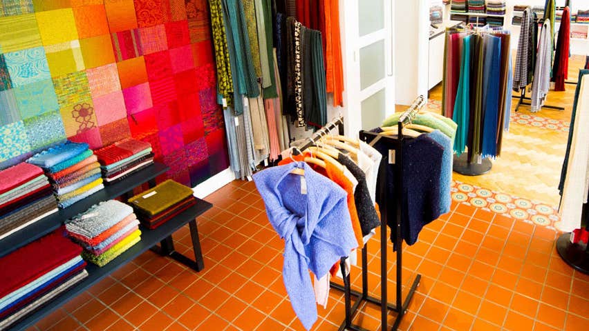 McKernan Woollen Mills shop interior