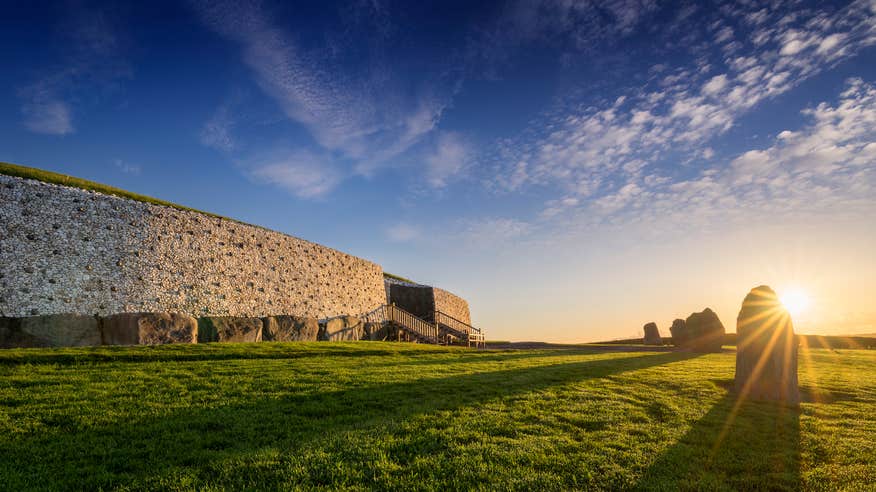 The sunrise at Newgrange in Co Meath