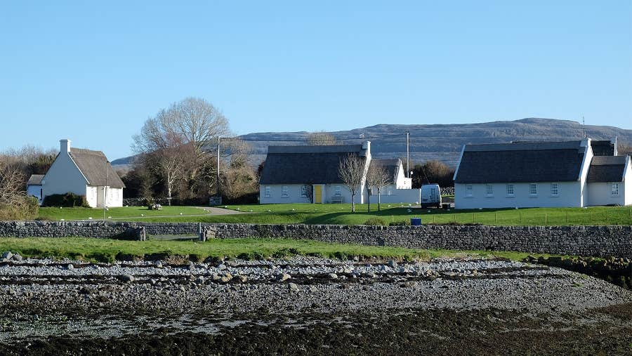 Exterior setting of cottages.