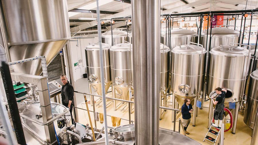 Kinnegar Brewing production area at the K2 facility