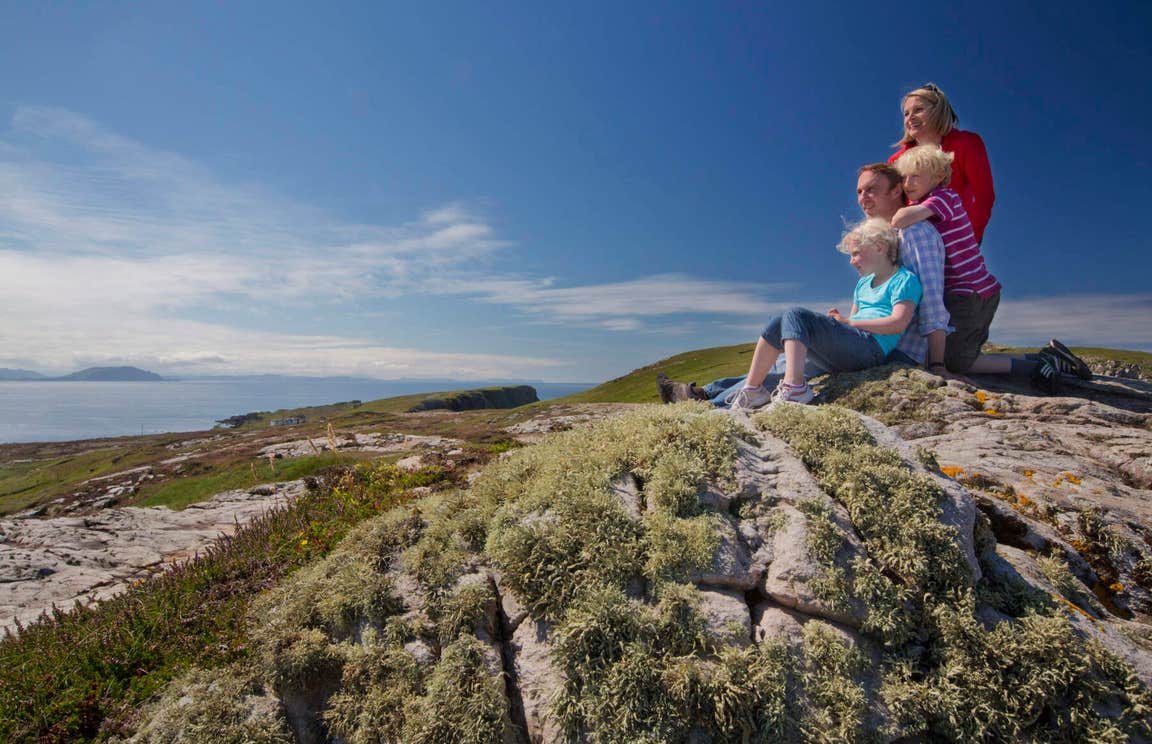 Family at Malin Head, County Donegal