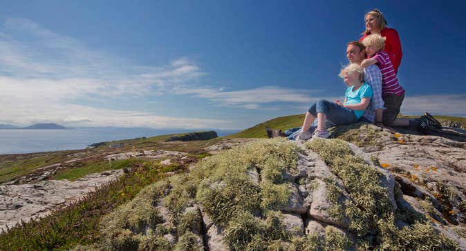 Family at Malin Head, County Donegal