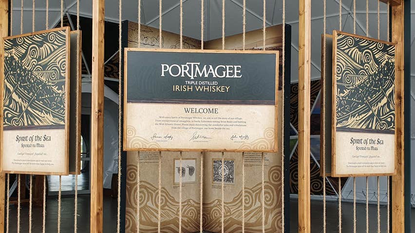 The entrance to Portmagee Whiskey