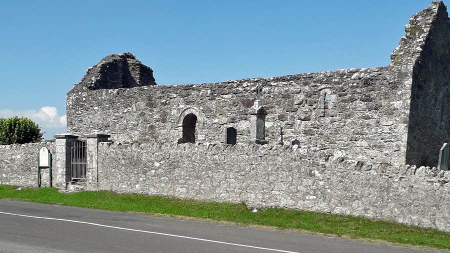 A view of the Monastic ruins next to the Heritage Centre