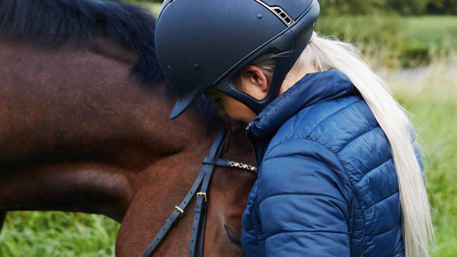 Young girl with a horse