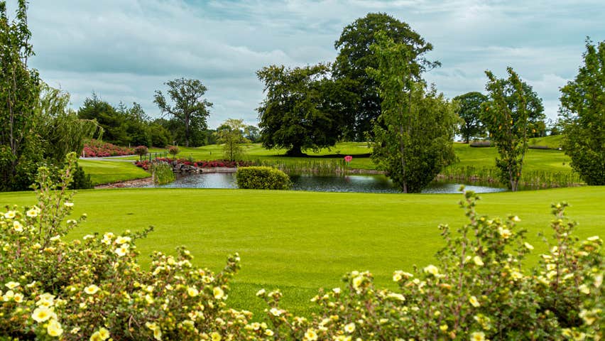 Water feature on the Knightsbrook Golf Club golf course