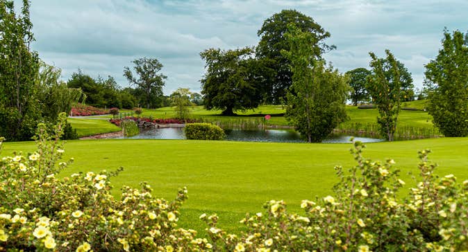 Water feature on the Knightsbrook Golf Club golf course