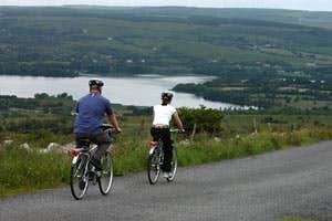 Image of couple cycling