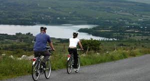 Image of couple cycling