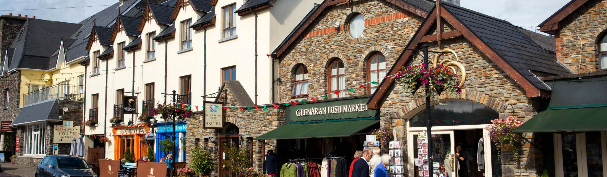 Image of shopfronts in Glengarriff in County Cork