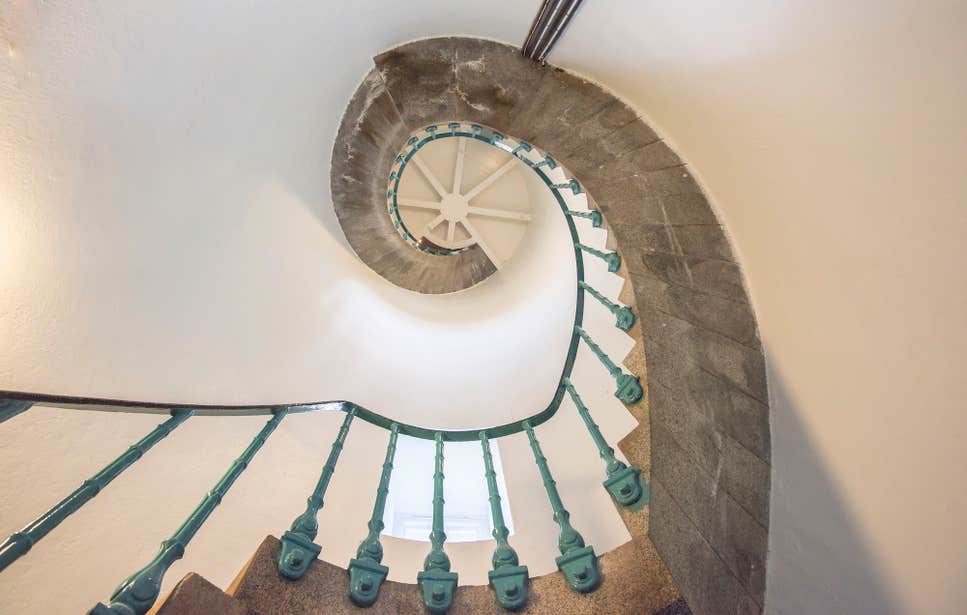 The spiral stairs in Fanad Lighthouse in County Donegal.