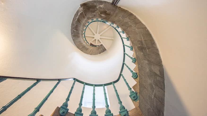 The spiral stairs in Fanad Lighthouse in County Donegal.